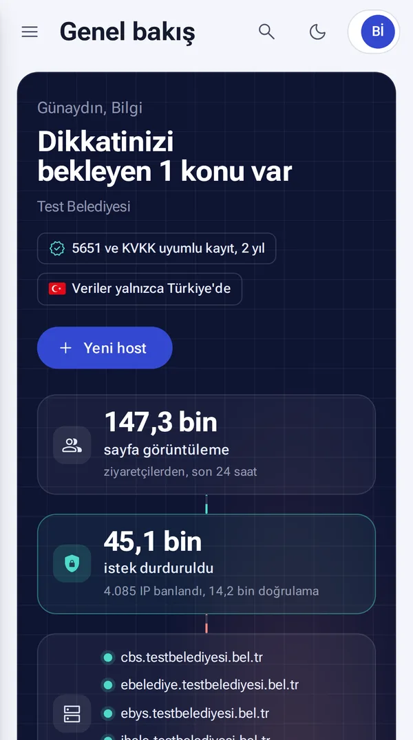 Telefonda genel bakış