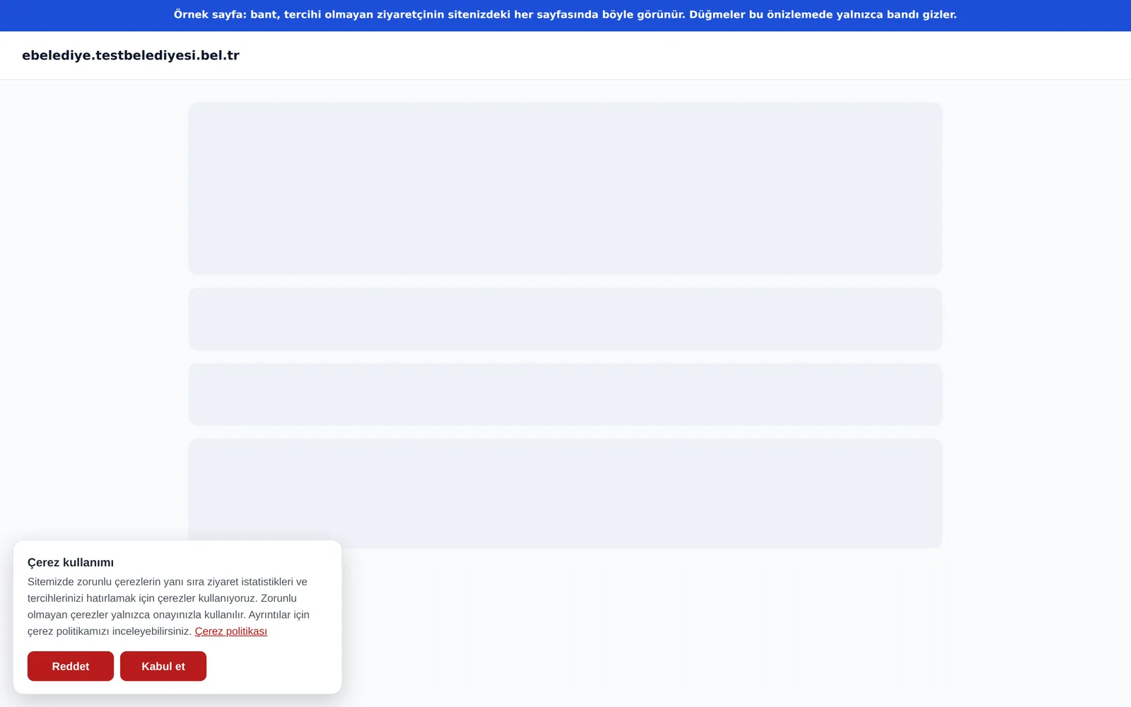The cookie consent banner as the visitor sees it
