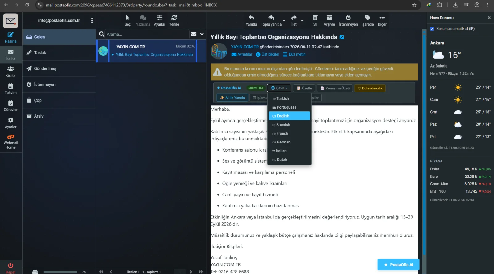 AI Assistant — Translation