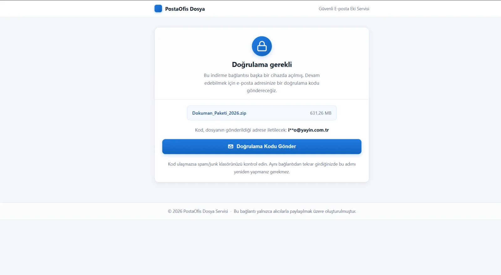 PostaOfis Dosya: Büyük Dosya Gönderimi — Alıcının Güvenli İndirme Deneyimi