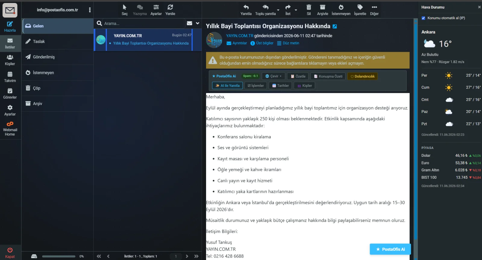 AI Assistant — AI for Incoming Emails
